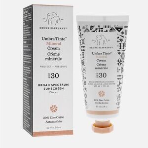 Drunk Elephant Umbra 100% Mineral Cream SPF 30/PA+++ Tinted Face Sunscreen